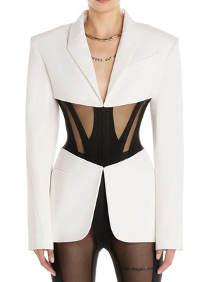 Blazer Notched Collar Women Spring