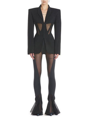 Blazer Notched Collar Women Spring