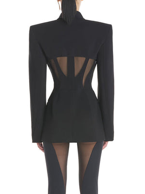 Blazer Notched Collar Women Spring