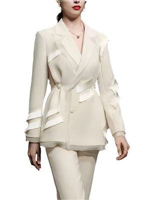 Blazer Notched Women Spring Jacket
