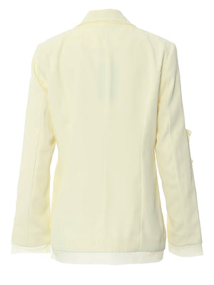 Blazer Notched Women Spring Jacket