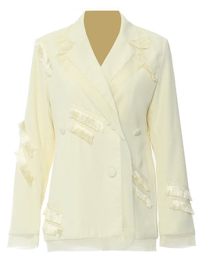 Blazer Notched Women Spring Jacket