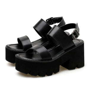 Block Chunky Heels Sandals