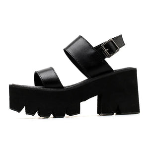 Block Chunky Heels Sandals