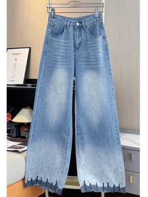 Blue Fashion Jeans Women's Y2K