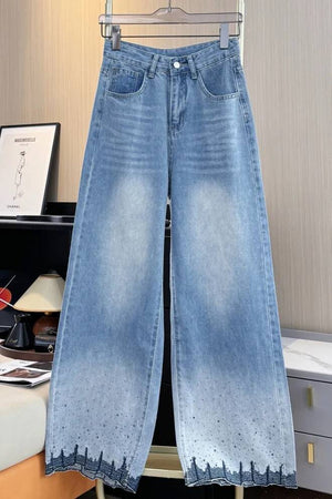 Blue Fashion Jeans Women's Y2K