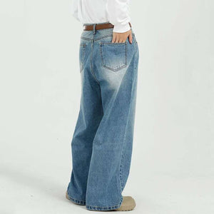 Blue Male Jeans Casual Y2K