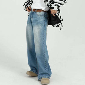 Blue Male Jeans Casual Y2K