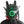 Blue lit cyberpunk mask with a ring eye and tube dreadlocks