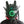 Blue lit cyberpunk mask with a ring eye and tube dreadlocks