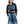 Blue Round Neck Crop Tops