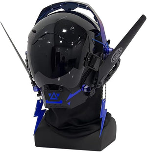 Blue Tech Helmet Cyberpunk