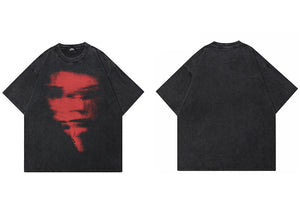 Blurry Faces Graphic Y2K Tee