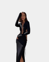 Bodycon Midi Cut Out Dress