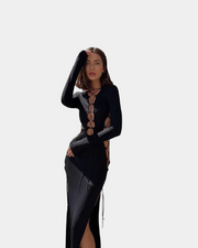 Bodycon Midi Cut Out Dress