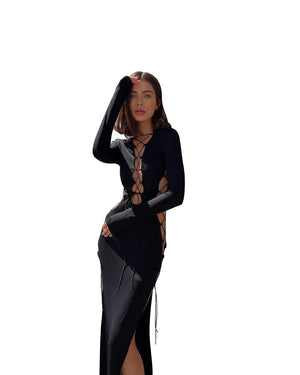 Bodycon Midi Cut Out Dress
