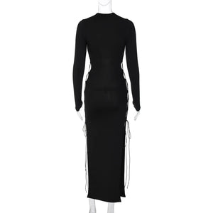 Bodycon Midi Cut Out Dress