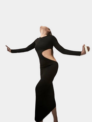 Bodycon-Cut-Out-Kleid mit Seitenausschnitt