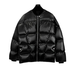 Bomber Black PU Leather Jacket