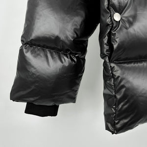 Bomber Black PU Leather Jacket