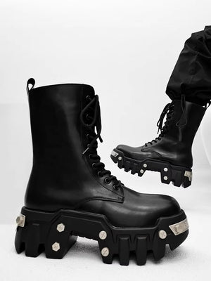 Boots Black Platform Men