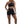 Booty Black Shorts - product view on white background