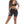 Booty Shorts Black - product view on white background