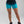 Booty Shorts Black and Turquoise