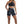 Booty Shorts Lightning Black - product view on white background