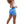 Booty Shorts Push Up Blue - product view on white background