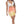 Booty Shorts Two-Tone Mango - product view on white background