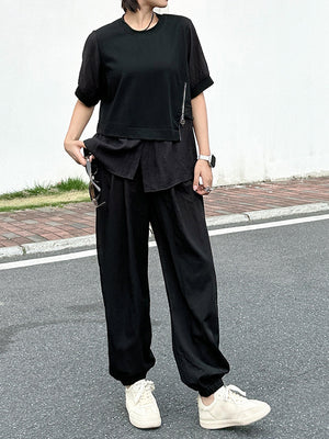 Boxy Black T Shirt Women