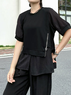 Boxy Black T Shirt Women