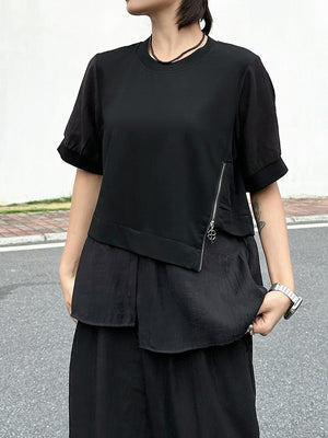 Boxy Black T Shirt Women