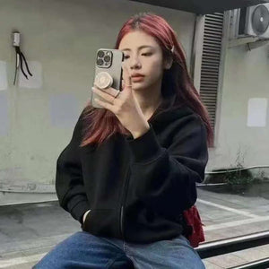 Boxy Style Cyberpunk Hoodie