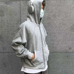 Boxy Style Cyberpunk Hoodie