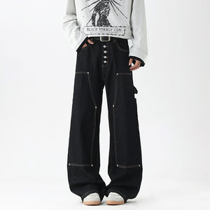 Breasted Design Y2K Jeans