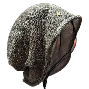 Breathable Linen Mesh Beanie - product view on white background
