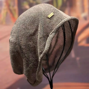 Spring Summer Japanese Fashion Mesh Breathable Linen Beanie Man Woman Casual Elegant Skull Cap Pullover Hats