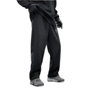Breathable Straight Casual Black Pant