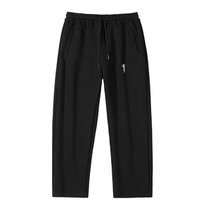 Pantalon noir décontracté droit et respirant