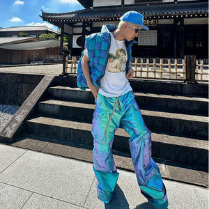 Bright Flared Cyberpunk Pants