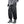 Bright Line Decoration Black Pants - product view on white background