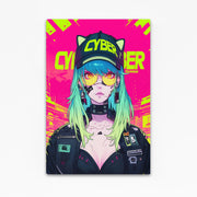 Bright Neon Cyberpunk Art