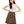 Brown Printed Mini Skirt Y2K