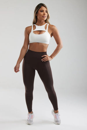 Brown Scrunch Butt Leggings