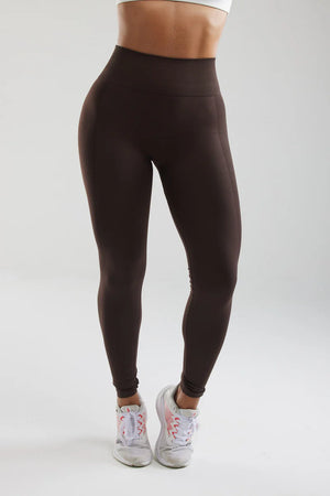 Brown Scrunch Butt Leggings