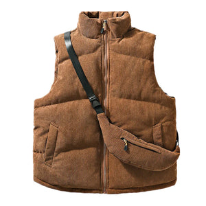 Brown Utility Vest Mens