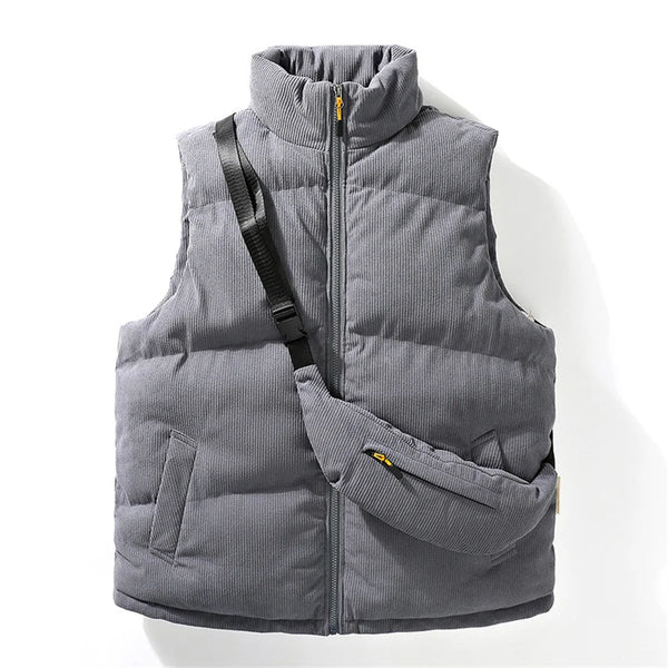 Brown Utility Vest Mens