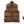 Brown Winter Utility Vest - product view on white background